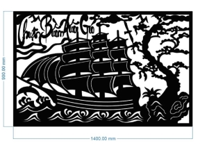 Model cnc tranh thuận buồm xuôi gió