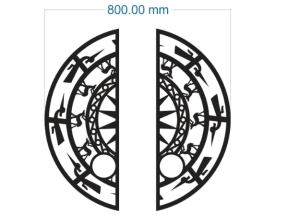 Model cnc trống đồng cổng đơn giản