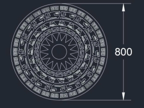Model cnc trống đồng dxf đẹp