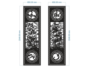 Model cnc vách cổng vạn sự như ý
