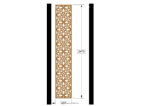 Model cnc vách hoa kết hợp hình thoi