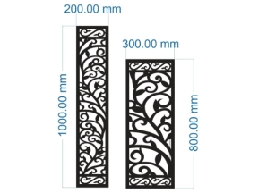 Model cnc vách hoa leo