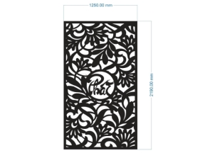 Model cnc vách ngăn chữ phát