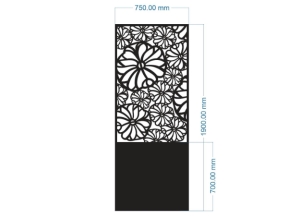 Model cnc vách ngăn hoa đẹp dxf