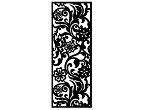 Model cnc vách ngăn hoa trang trí