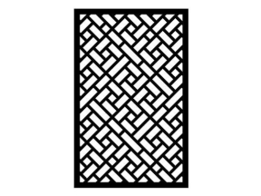 Model cnc vách ngăn hoa văn đan rổ