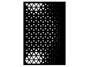 Model cnc vách ngăn hoa văn tam giác