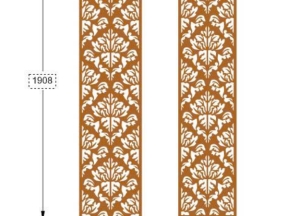 Model cnc vách ngăn lá mới