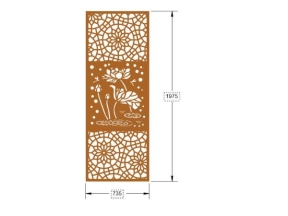 Model cnc vách ngăn sen mới