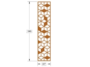 Model cnc vách ngăn trang trí đơn giản