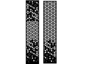 Model cnc vách ngăn tròn kết hợp ngôi sao