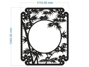 Model cnc vách ngăn trúc