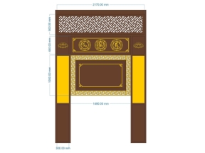 Model cnc vách phúc lộc thọ dxf