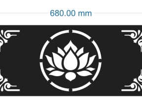 Model cnc vách sen cổng