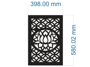 Model cnc vách sen đồng tiền