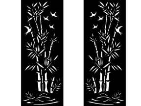 Model cnc vách trúc chim dxf