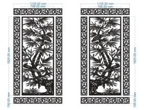 Model cnc vách trúc dxf