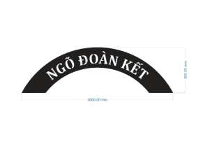 Model cnc vòm cổng ngõ đoàn kết