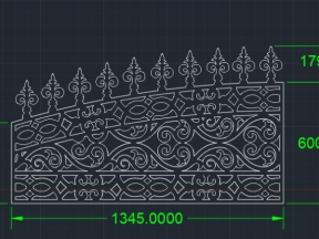 Model cnc vòm cổng trên dxf