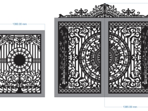 Model cổng 2 cánh cnc và 1 cánh đẹp nhất