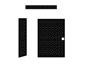 Model cổng bông tuyết đơn giản cnc
