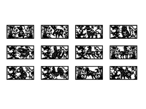 Model dxf 12 con giáp cnc