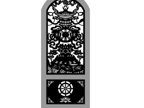 Model dxf cnc cổng 1 cánh mới nhất