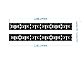 Model dxf cnc diềm chữ c