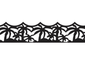 Model thiết kế hàng rào cnc hình cây dừa