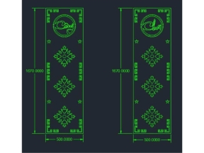 Model vách cổng công cha cnc