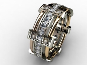 Nhẫn trang sức nam được thiết kế phong cách, đẹp