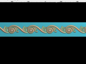 Phào chỉ cnc mẫu lá tây mới