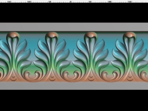 Phào chỉ lá cnc mới năm