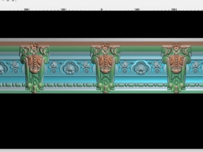 Phào chỉ máng cong trần nhà cnc