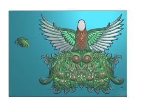 Phù điêu đại bàng cnc trên jdp