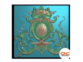 Phù điêu lá tây cnc thiết kế jdp đẹp mắt