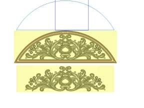 Quạt cửa hoa lá tây cnc file jdp