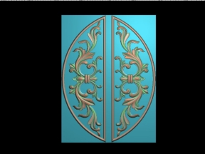 Quạt cửa hoa lá tây mới