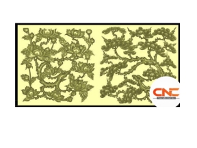 Rồng hóa tùng cúc vuông cnc thiết kế jdp đẹp