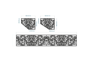 Siêu hot lan can cnc dxf