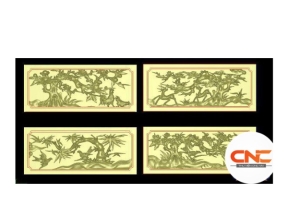 Tải file mẫu Tứ quý cnc đẹp mắt