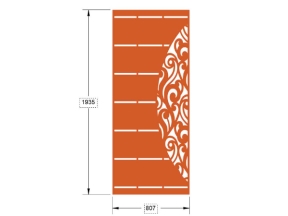 Tải model cửa sắt cnc 1 cánh