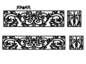 Tải thiết kế cnc lan can 2 kích thước thiết kế dxf
