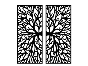 Tải thiết kế cổng cây cnc model dxf mới nhất