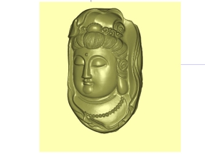 Tặng Mẫu CNC chân dung Phật Quan Thế Âm 3D miễn phí