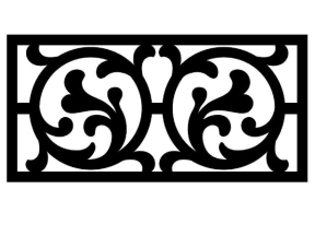 Thiết kế 2d cnc hoa văn cổng dxf