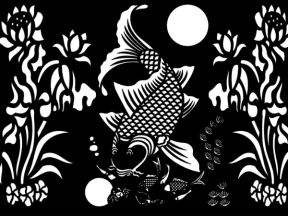 Thiết kế cá chép sen siêu hot cnc