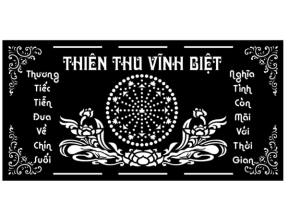 Thiết kế cắt thiên thu vĩnh biệt cnc
