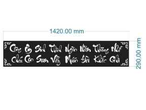 Thiết kế cnc câu đối đẹp dxf