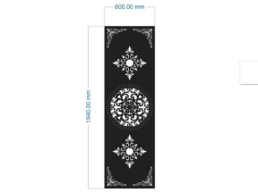 Thiết kế cnc cổng 1 cánh đẹp nhất dxf